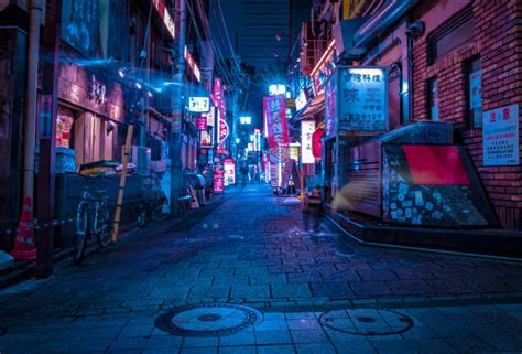 Tokyo Night Street Stock Photos, Pictures & Royalty-Free Images - iStock