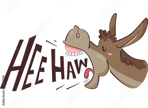 "Donkey Hee Haw" Stock image and royalty-free vector files on Fotolia.com - Pic 109487591