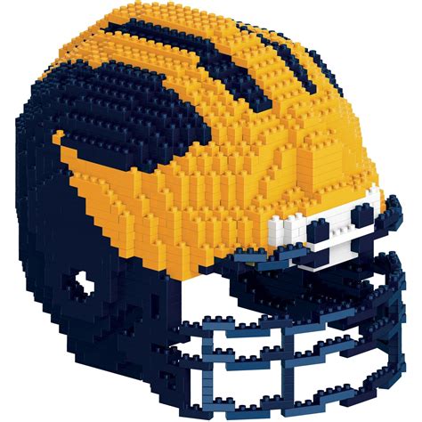 Michigan Wolverines NCAA 3D Brxlz Helmet Puzzle Building Blocks Set (PREORDER - SHIPS JUNE ...