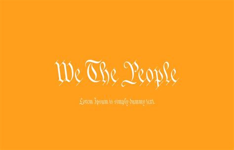 We The People Font Free Download | Fonty Fonts