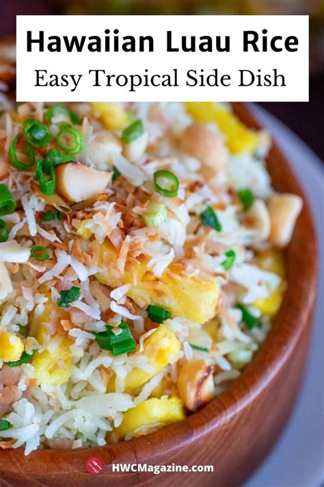 Hawaiian Luau Rice | Recipe in 2020 | Rice side dishes, Luau food, Hawaiian food