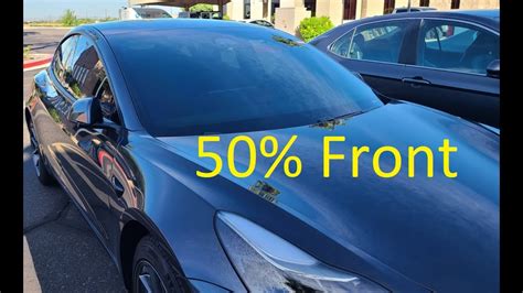 50% front windshield tint. Day | Night | exterior view - should you do it? - YouTube