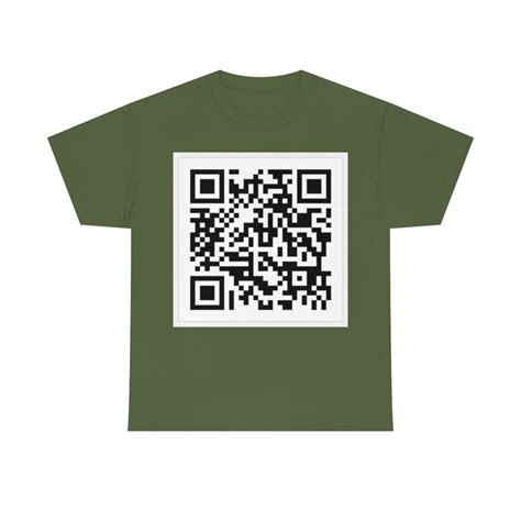 Rick Rolled Prank Shirt Scan the QR Code and Get Rick Rolled - Etsy