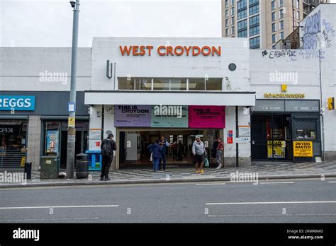 CROYDON, LONDON- AUGUST 29, 2023: West Croydon railway station- railway ...