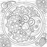 Waffles Coloring Pages sketch template