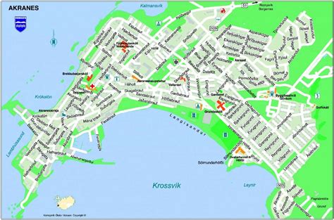 Map of Akranes - Icelandic Times