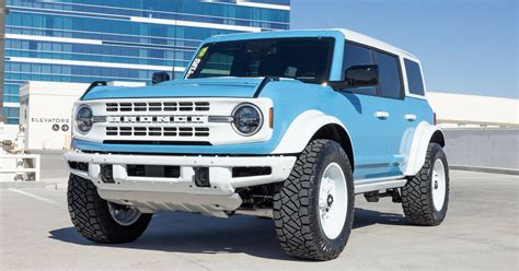 2021-up Ford Bronco Retro Special Decor Style Side/Hood Graphics Kit (Centered On Body Line ...