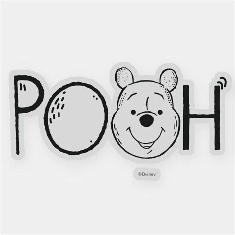 Winnie the Pooh Name Sticker | Zazzle | Pooh, Winnie the pooh, Winnie