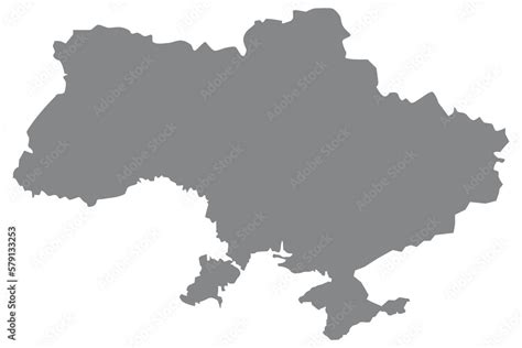 Fototapeta mapa świata dla dzieci Flat Ukraine map country countur. UA country. Ukraine map ...