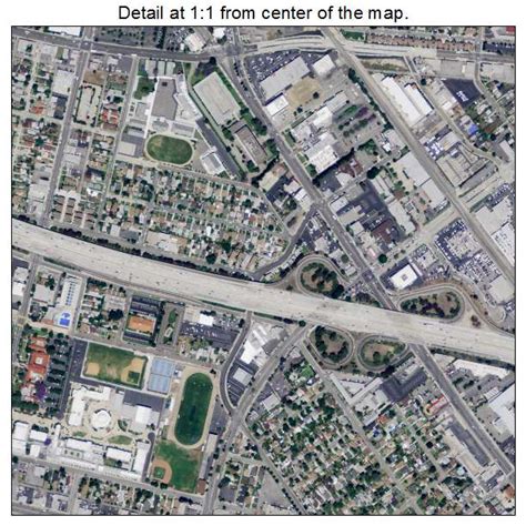 Aerial Photography Map of El Monte, CA California