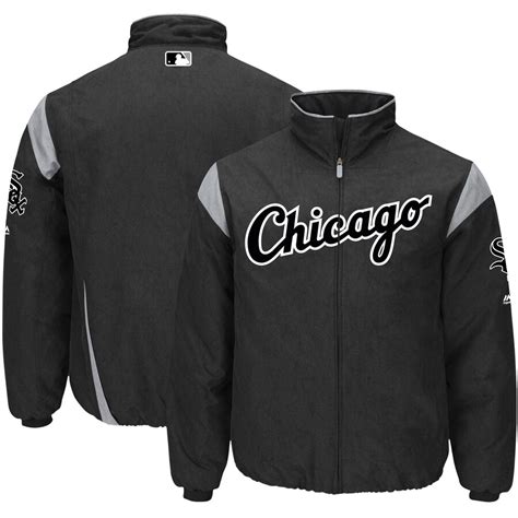 Chicago White Sox Majestic On-Field Therma Base Thermal Full-Zip Jacket - Black