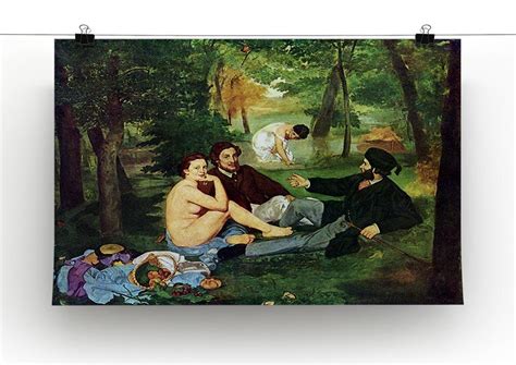 Luncheon on The Grass 1863 by Manet Canvas Print or Poster | Canvas Art ...