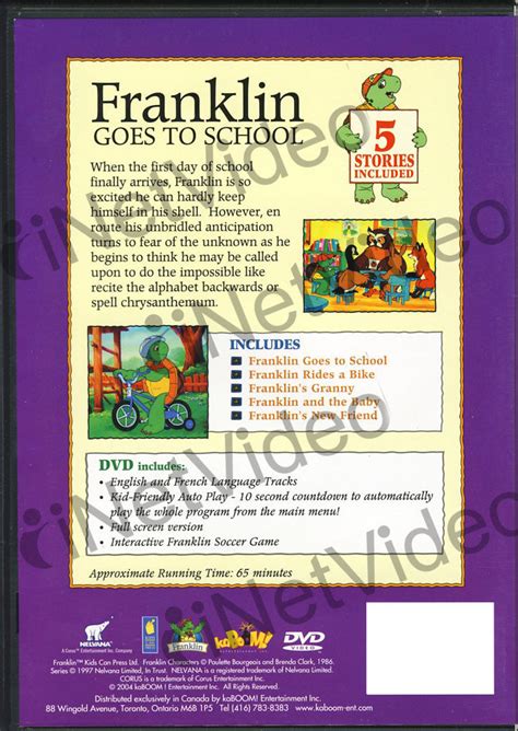 Franklin - Franklin Goes To School on DVD Movie