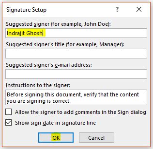 Digitally Sign a Microsoft Word Document