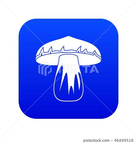 Forest mushroom icon digital blue - Stock Illustration [46899526] - PIXTA