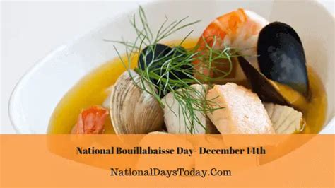 National Bouillabaisse Day 2023 - Things You Should Know