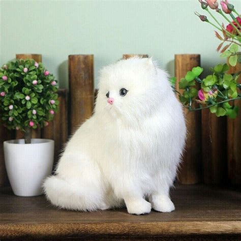 Realistic Persian Cat Pet Plush Kids Stuffed Animal Hard Simulation Toys Doll | eBay