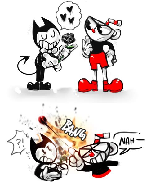 Bendy and Cuphead by Pypixy on DeviantArt