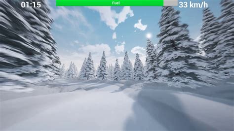 Snowmobile simulator, first gameplay video - YouTube