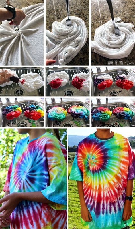 Ombre Tie-Dye Technique | Tie dye patterns diy, Diy tie dye shirts, Tie dye diy