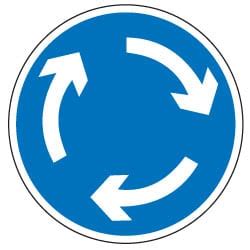 Mini Roundabout Sign - Road Traffic Signs - Directa UK Ltd