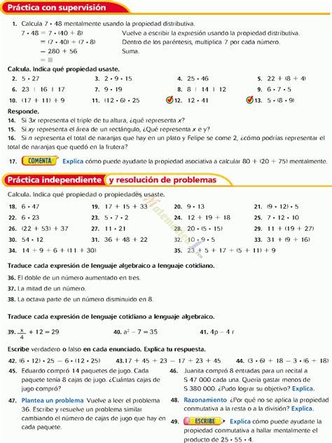 ESCRITURA DE EXPRESIONES ALGEBRAICAS EJEMPLOS RESUELTOS DE MATEMATICA 6–SEXTO AÑO PDF