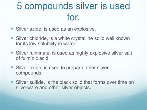 PPT - The element Silver PowerPoint Presentation, free download - ID ...