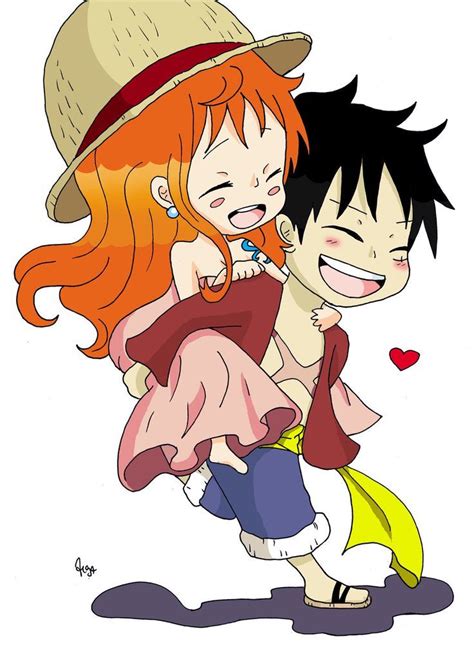 Luffy and Nami | One piece manga, Anime one piece, Chibi