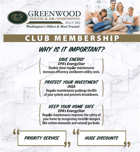 Club Membership | Greenwood Heating and Home Services