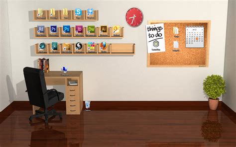 Download Empty Office Desktop Wallpaper › Picserio - 3d Desktop ...