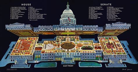 Intricate Cutaway Drawing Of The Capitol — Architect of the Capital