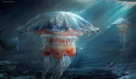 ArtStation - Jellyfish Concept Design , Wei Guan | Concept design, Art inspiration, Futuristic robot