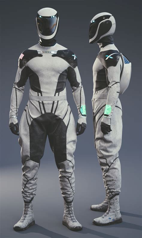 ArtStation - SpaceX Space Suit Concept, Lucas Valle | Space suit, Astronaut suit, Space outfit