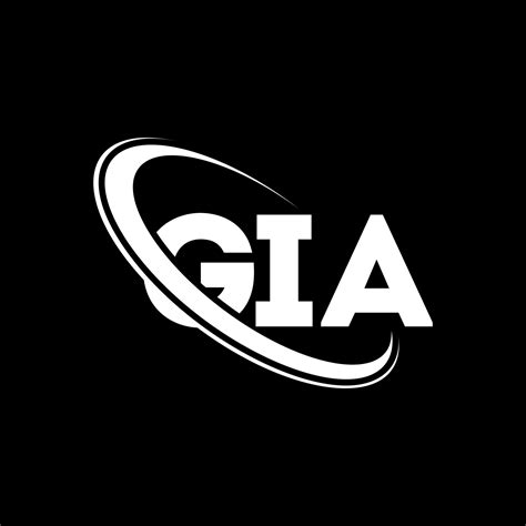 logotipo de gia. carta gia. diseño del logotipo de la letra gia. logotipo de las iniciales gia ...