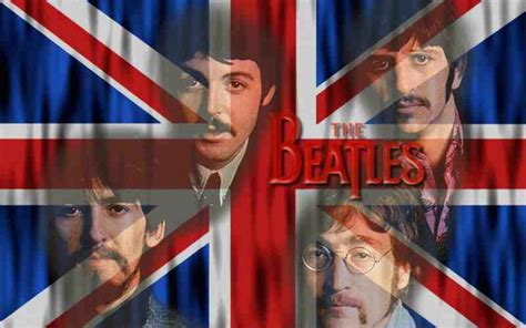 Beatles With UK Flag Wallpaper - The Beatles Wallpaper (40581216 ...