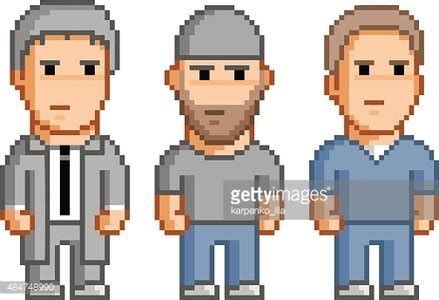 Pixel People For 8 Bit Video Game Stock Clipart | Royalty-Free | FreeImages