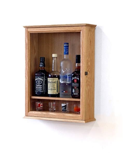 Locking Liquor Cabinet Wall Mounted