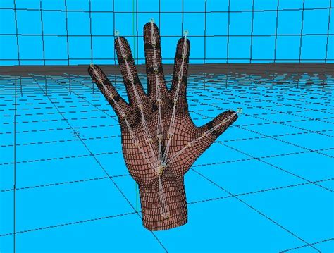 3d model hand rigged