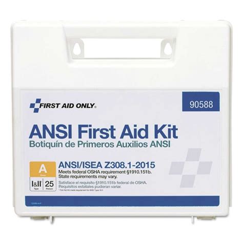 25 Person Emergency First Aid Safety Kit, 89 Pieces - Parish Supply