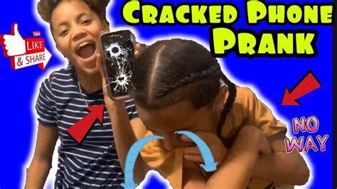 CRACKED PHONE PRANK ON KD! - YouTube