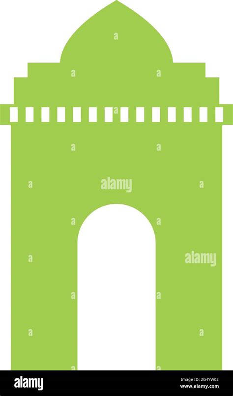 India gate silhouette on abckgroundd Stock Vector Image & Art - Alamy