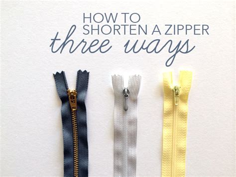 How to Shorten a Zipper | Sew Easy