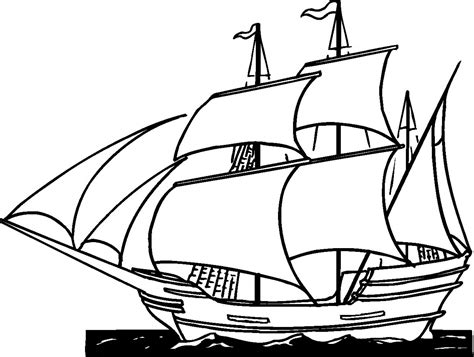 Clipper Ship Images Line Drawing - ClipArt Best