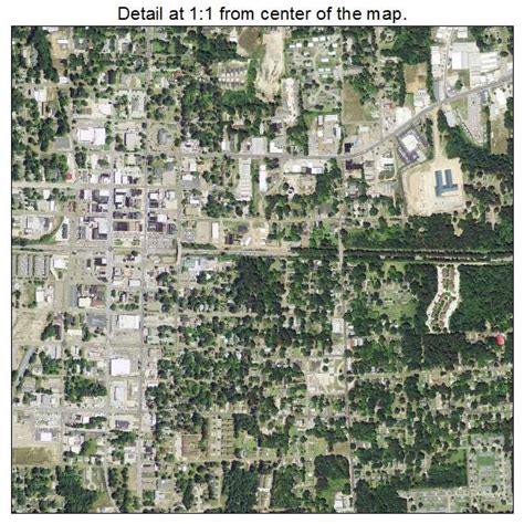 Aerial Photography Map of Ruston, LA Louisiana