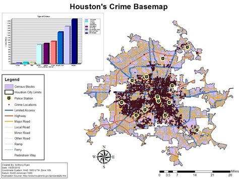 Houston crime map - Houston crime rate map (Texas - USA)