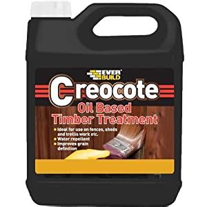 Everbuild Creocote Wood Preservative Treatment and Creosote Replacement Light Brown 4L: Amazon ...