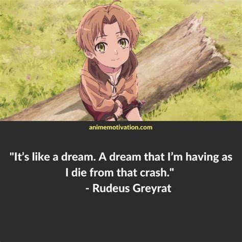 an anime quote with the caption it's like a dream that i'm having