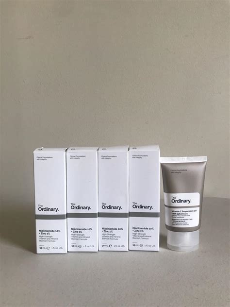 The Ordinary Niacinamide 10% + Zinc 1% and Vitamin C Suspension, Beauty & Personal Care, Face ...