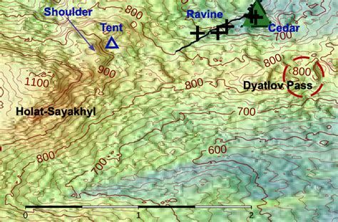 Dyatlov Pass Incident Map