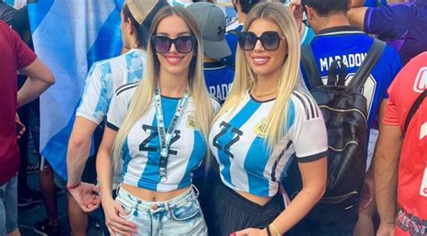 Watch Two Argentina Female Fans Go Topless During World Cup Finals And ...